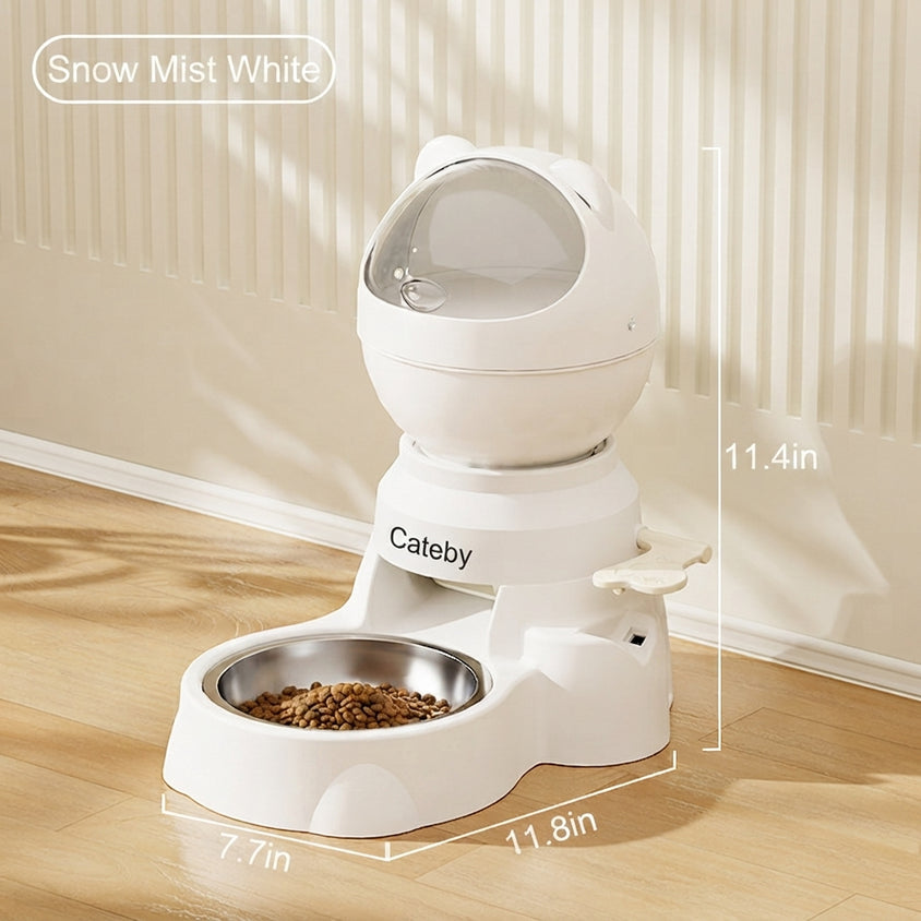 Interactive Dog Feeder With Foot-Operated Automatic Dispensing - CatebyPets