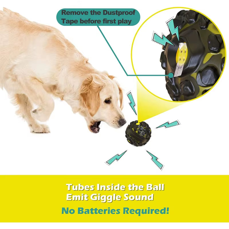 Interactive Dog Ball Squeaky Sound - CatebyPets