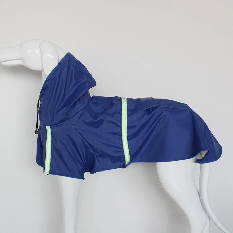 Large Dog Raincoat Corgi Cloak Style Puppy Waterproof Dog Clothes Reflective Pet Windproof Rainproof Hooded Raincoat for Dog - CatebyPets