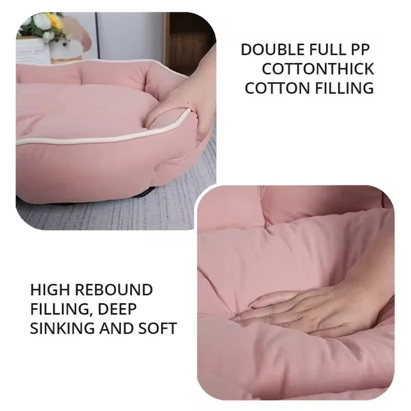 Pet Sofa Sleeping Bed Large Dog Bed House for Cats Big Space Dog Sofa Sleeping Mat Winter Warm Dog Cushion - CatebyPets