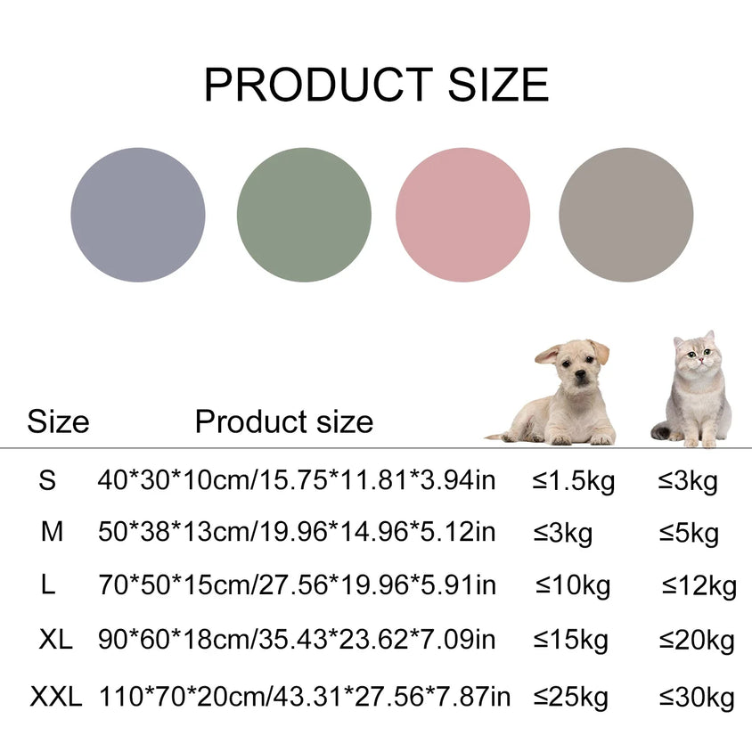 Pet Sofa Sleeping Bed Large Dog Bed House for Cats Big Space Dog Sofa Sleeping Mat Winter Warm Dog Cushion - CatebyPets