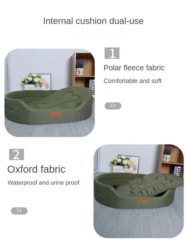 Dog Cushions Pet Sofa Beds Large Dogs Fluffy Blanket Accessories - CatebyPets