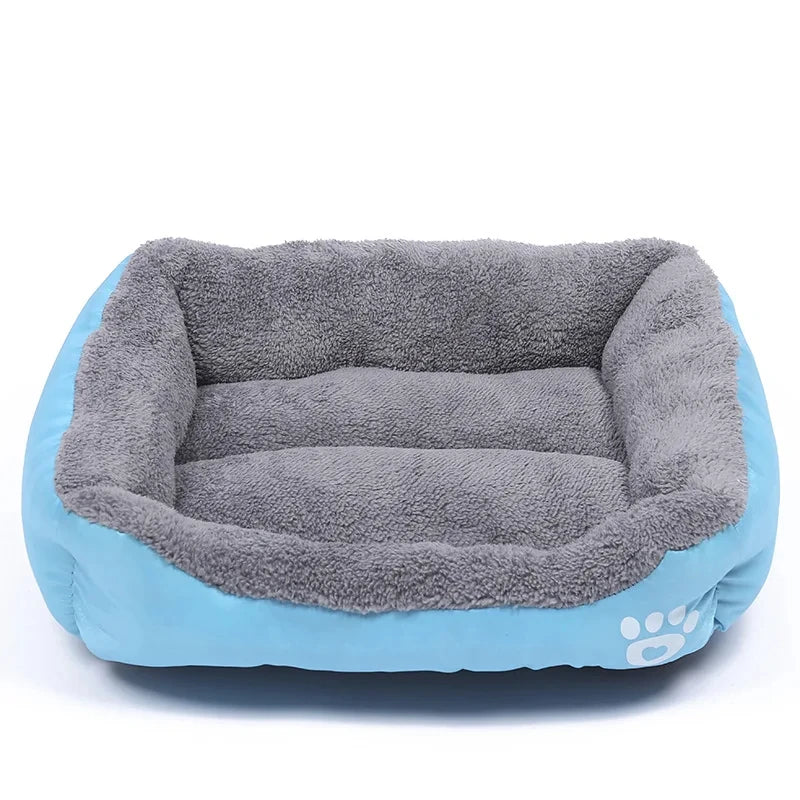 Soft Square Large Dog Sofa Elastic Dog House Cushion Winter Warm Medium Dog Bed Washable Cat Kennel House Accessories - CatebyPets