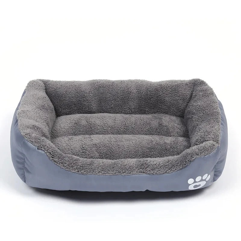 Soft Square Large Dog Sofa Elastic Dog House Cushion Winter Warm Medium Dog Bed Washable Cat Kennel House Accessories - CatebyPets