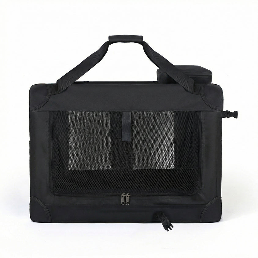 Large Rolling Pet Carrier Foldable Trolley Car Pet Carrier - CatebyPets