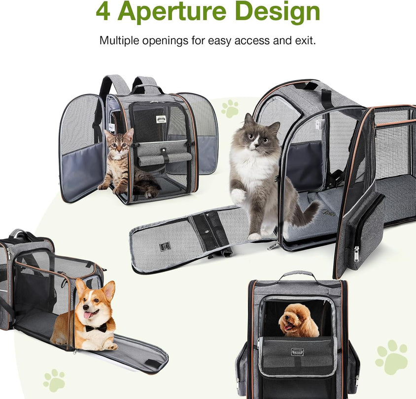 Large Expandable Pet Carrier Backpack - CatebyPets