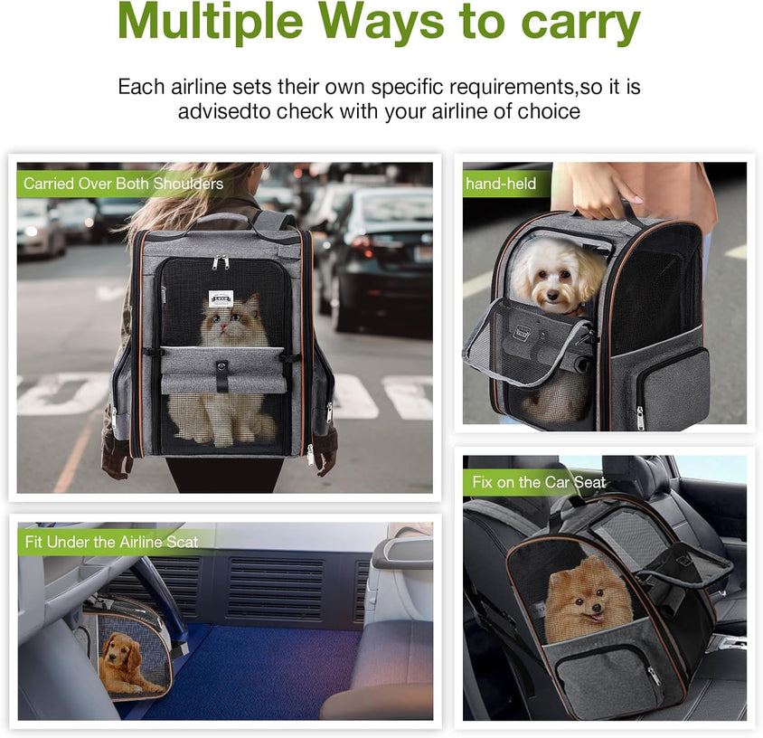 Large Expandable Pet Carrier Backpack - CatebyPets
