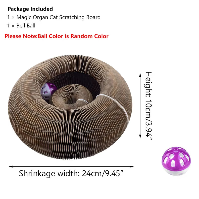 Foldable Magic Organ Cat Scratching Board Funny Toy - CatebyPets