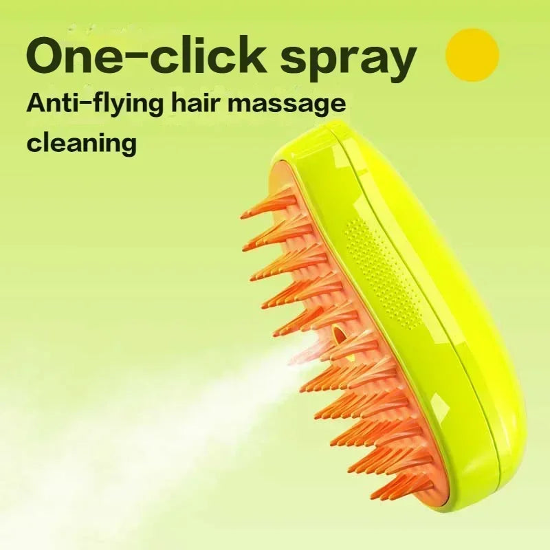 Electric Spray Massage Brush: Luxurious Dog Grooming Essential - CatebyPets