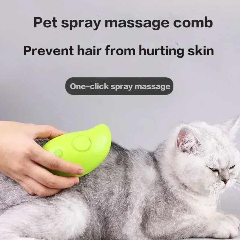 Electric Spray Massage Brush: Luxurious Dog Grooming Essential - CatebyPets