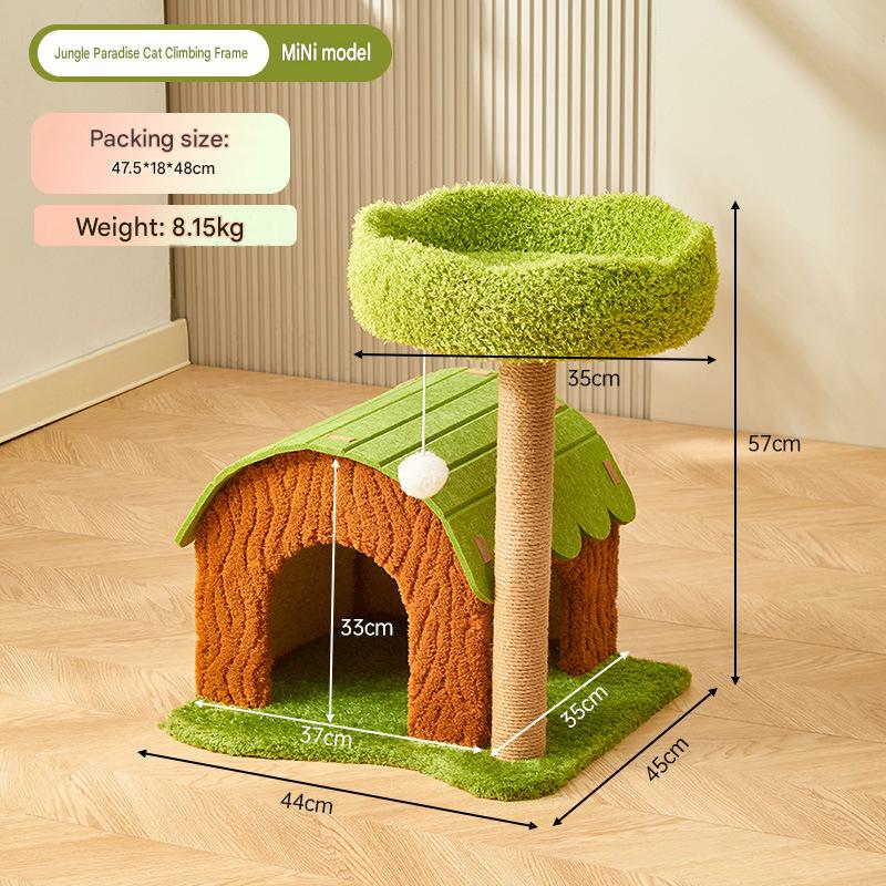 Solid Wood Cat Trees: Multiple Cat Tree Tower, Handmade Wood