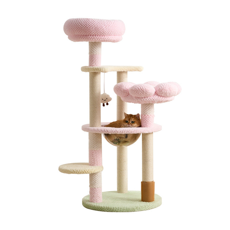 Space-Saving Cat Tree Bed: Modern Multi-Level Feline Fun Hub - CatebyPets