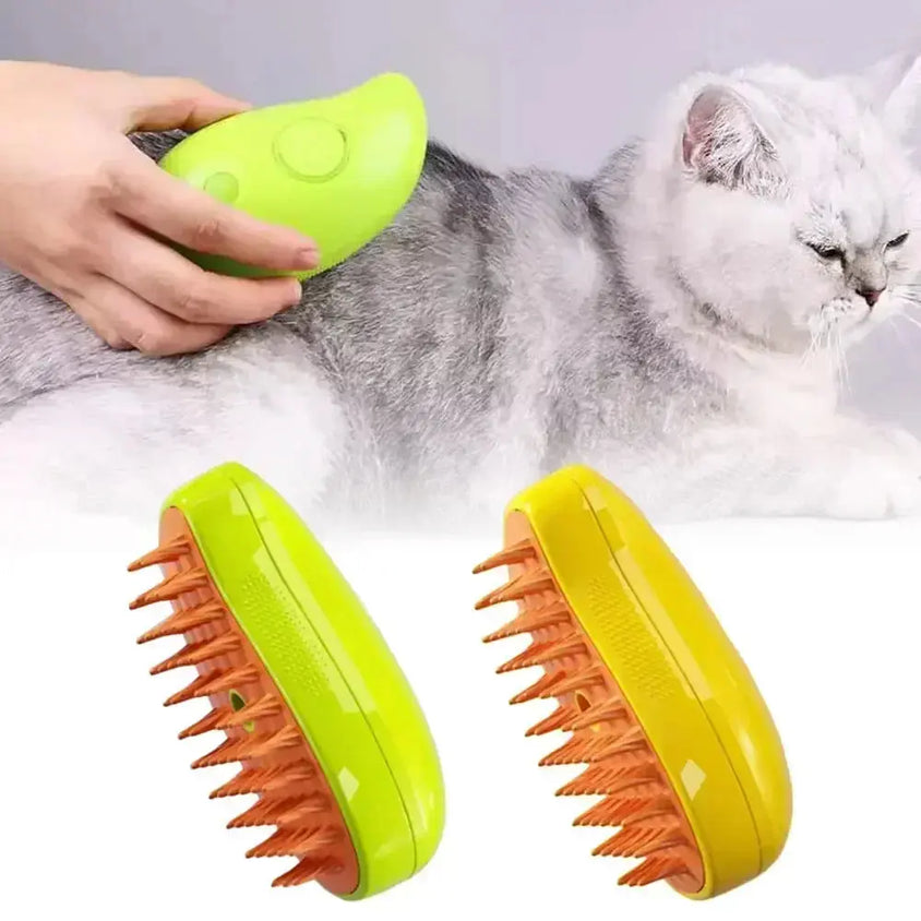 Multifunctional steamy Brush,3 in 1 Electric SprayBrushes for Massage - CatebyPets