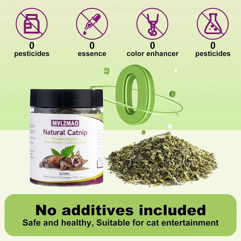Cat Crack Catnip 100% Natural Safe & Non-Addictive Catnip Treats Used to Supplement Catnip Toys, Catnip Spray, & Cat Accessories - CatebyPets