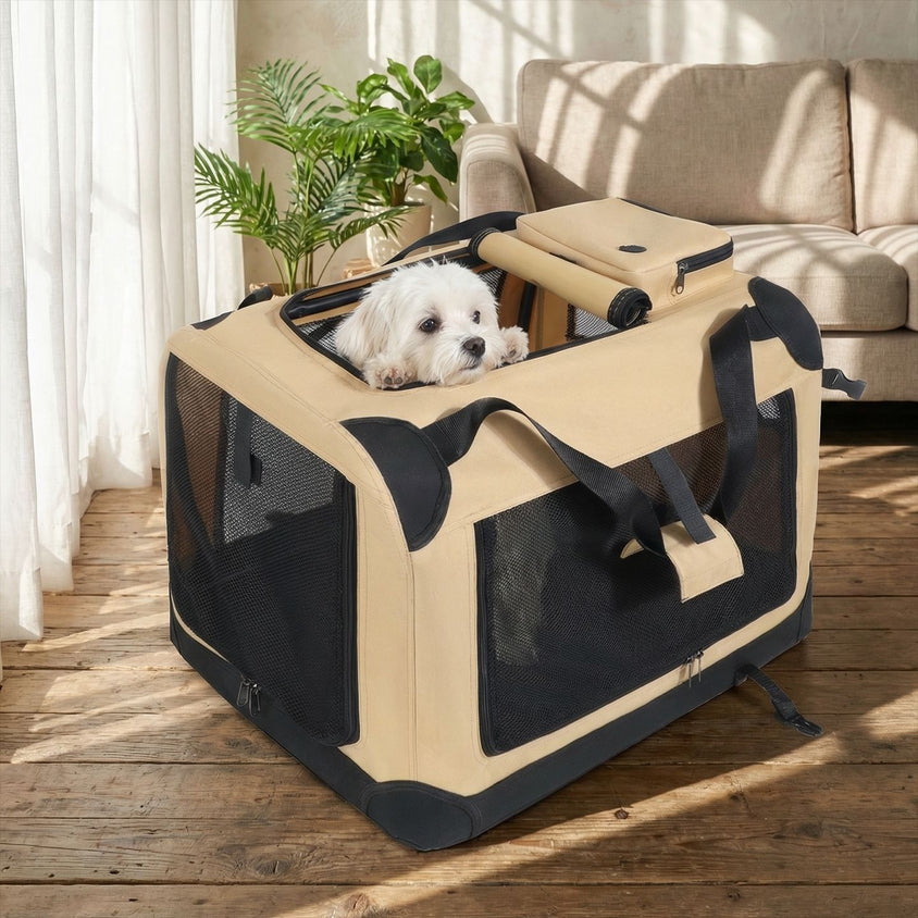 宠物外出包大型犬便携车载宠物狗笼大容量宠物包可折叠手提宠物包