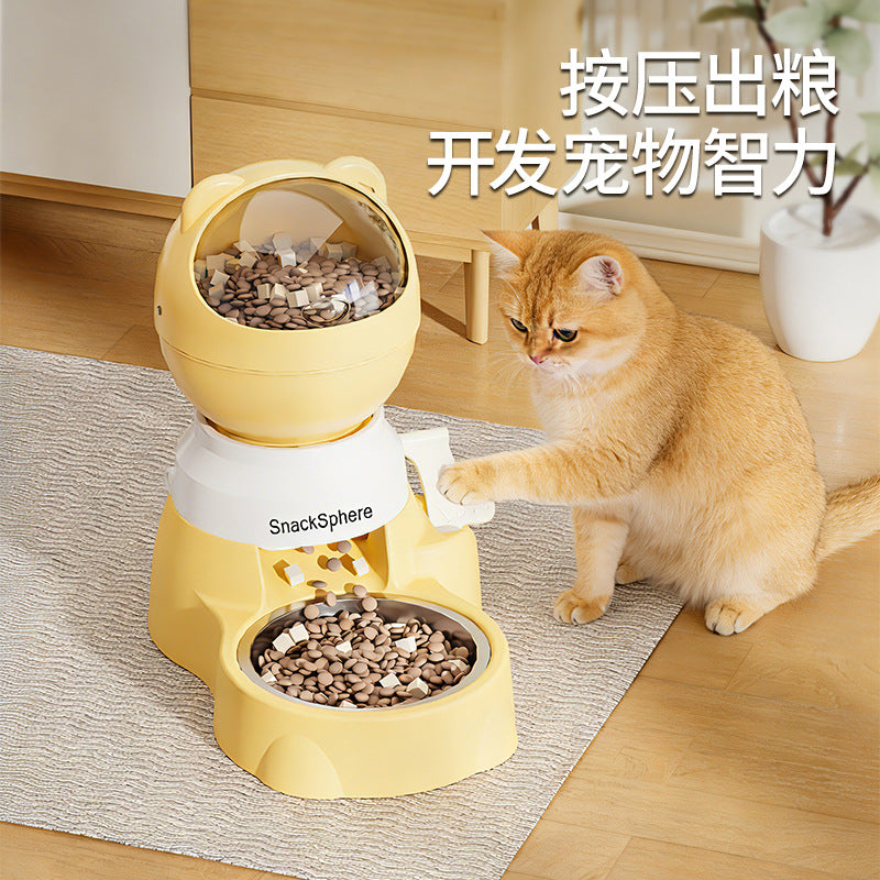 狗狗自动喂食器脚踏按压式跨境新爆款亚马孙源头工厂批发宠物用品