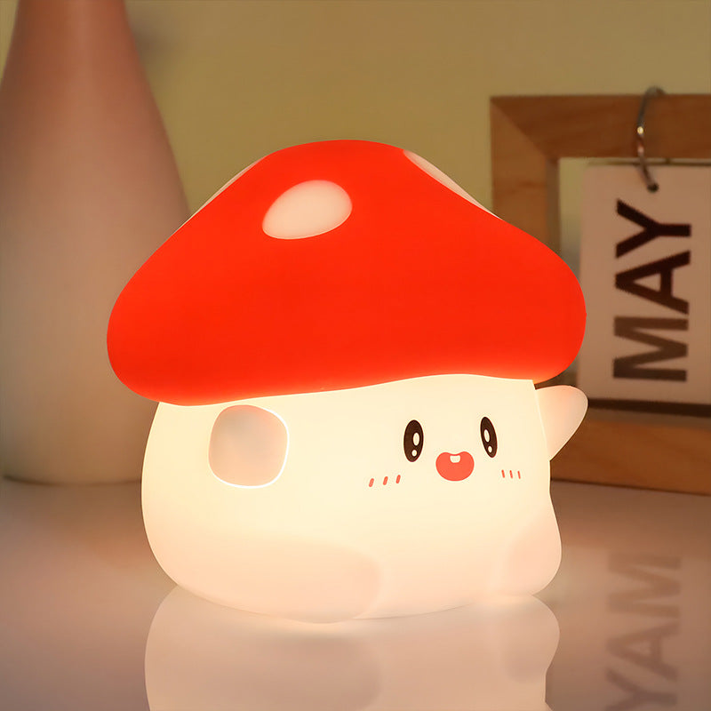 Cute Silicone Night Light for Kids Nursery | Squishy Animal LED Lamp (Capybara, Duck, Mushroom) | Rechargeable Touch Sensor Bedside Light - CatebyPets