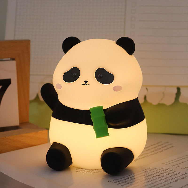 Cute Silicone Night Light for Kids Nursery | Squishy Animal LED Lamp (Capybara, Duck, Mushroom) | Rechargeable Touch Sensor Bedside Light - CatebyPets