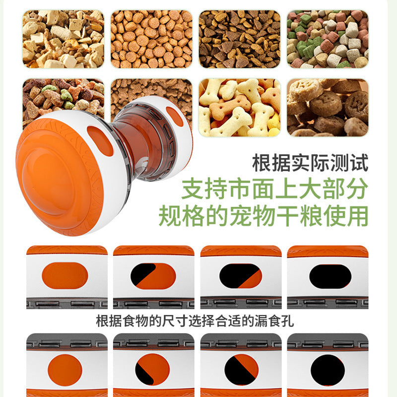 跨境新款亚马逊宠物耐咬磨牙漏食球逗猫狗互动自嗨解闷漏食玩具