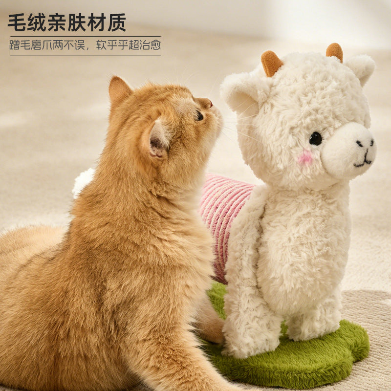 羊驼蜗牛立式猫抓板猫爪柱子幼猫耐磨不易掉屑麻绳耐抓自嗨解闷