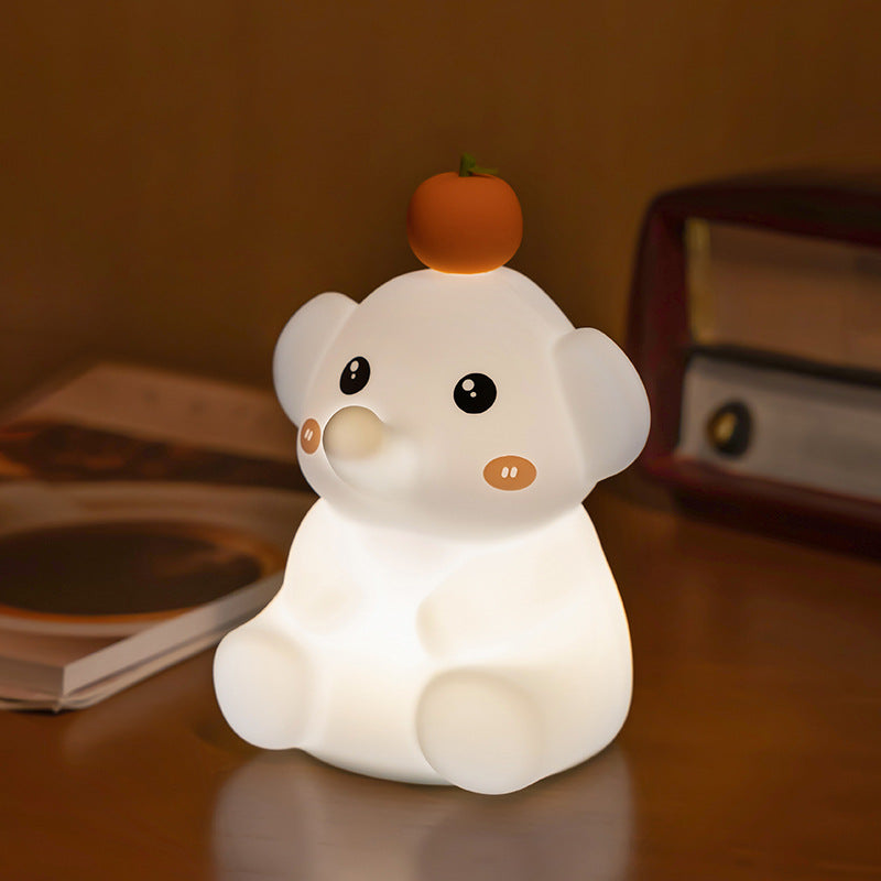 Cute Silicone Night Light for Kids Nursery | Squishy Animal LED Lamp (Capybara, Duck, Mushroom) | Rechargeable Touch Sensor Bedside Light - CatebyPets