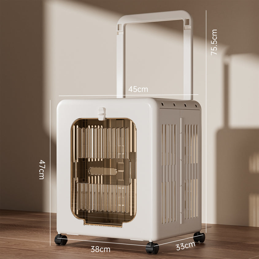 可折叠宠物拉杆箱猫咪外出便携猫箱透气航空箱狗狗宠物用品批发