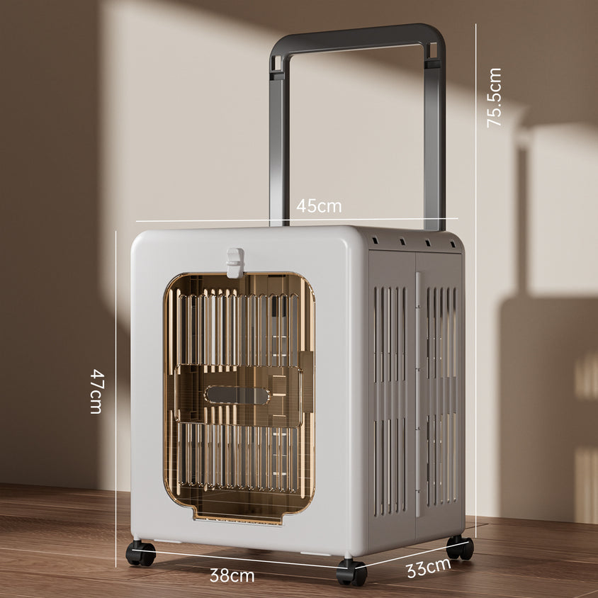 可折叠宠物拉杆箱猫咪外出便携猫箱透气航空箱狗狗宠物用品批发