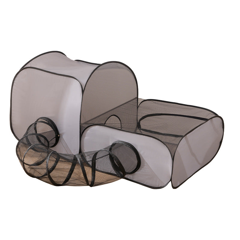 TailTastic Cat Playpen,3-in-1 Surround Tunnel for Indoor & Outdoor Use