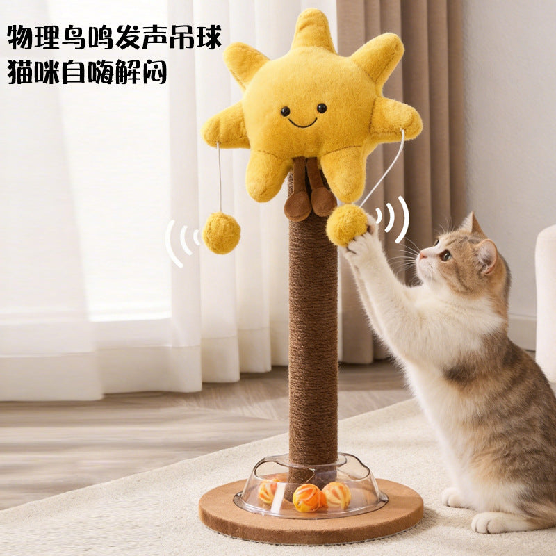 立式卡通水果猫抓柱猫爬架一体猫抓板耐磨不掉屑猫咪玩具宠物用品