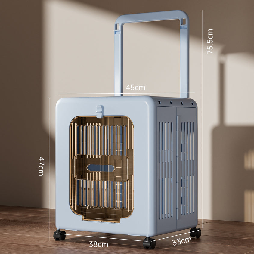 可折叠宠物拉杆箱猫咪外出便携猫箱透气航空箱狗狗宠物用品批发