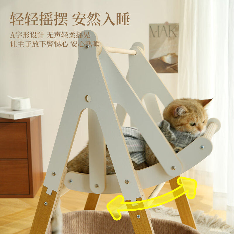 双层猫窝猫抓板摇床瓦楞纸猫窝无色无味安全卫生趣味猫抓板猫玩具