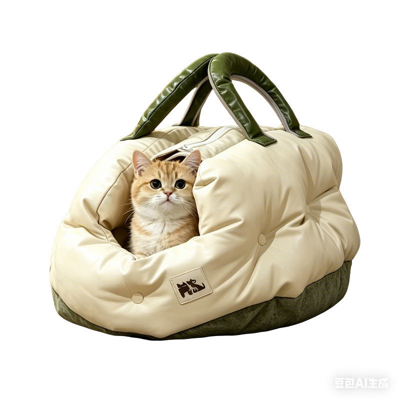 便携提手猫窝外出专用狗窝中小型犬猫外出车载居家两用窝批发代发