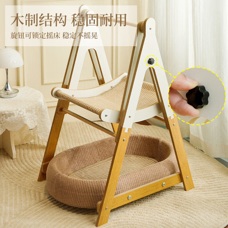 双层猫窝猫抓板摇床瓦楞纸猫窝无色无味安全卫生趣味猫抓板猫玩具