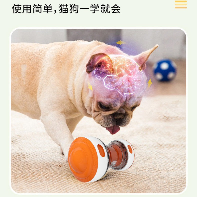 跨境新款亚马逊宠物耐咬磨牙漏食球逗猫狗互动自嗨解闷漏食玩具