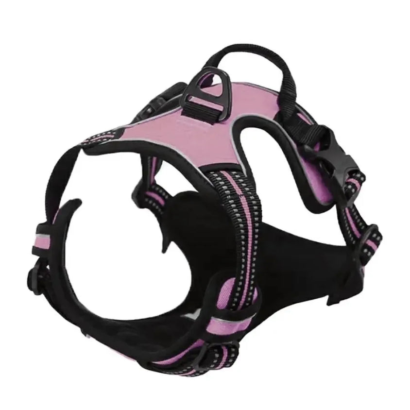 Dog Collars Harness Big Vests Leash Pet Shop Everything for Dogs Leather Puppy Accessories Medium Small Set - CatebyPets