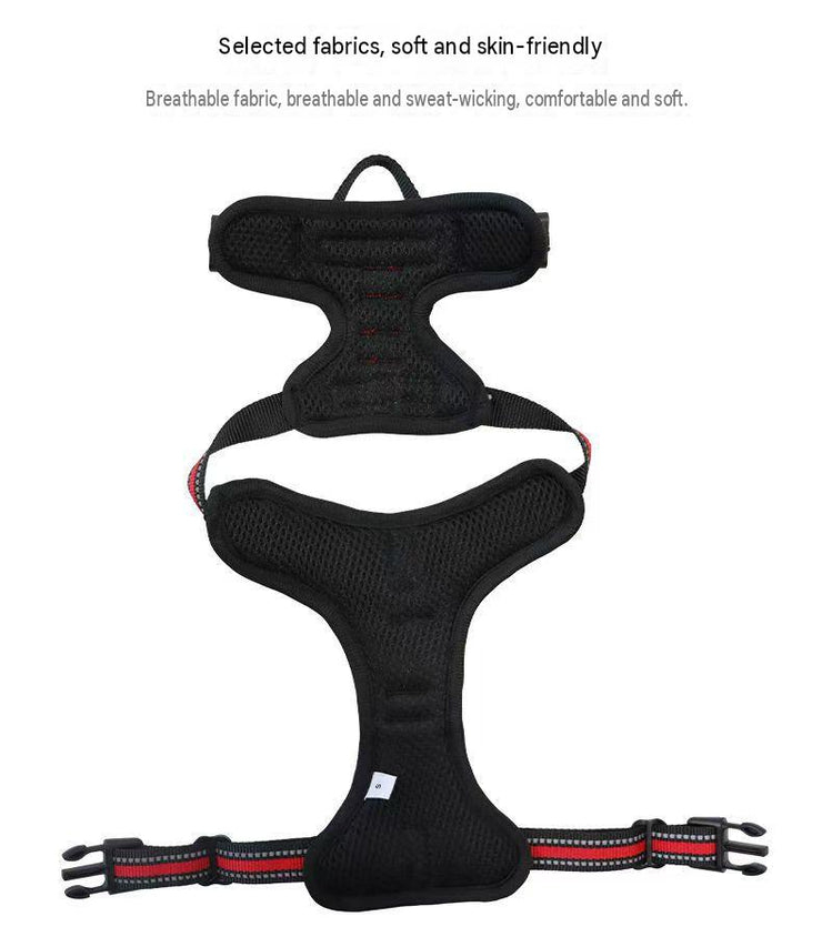 Personalized Dog Harness And Leash Set, Leather Vest Comfort Set - CatebyPets