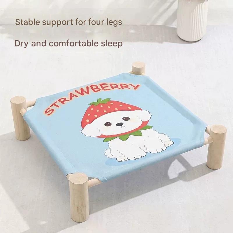 Pet Bed House: All-Season Wooden Removable Washable Comfort