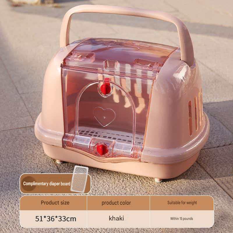 Pet Car Travel Carrier: Breathable Universal Car-Mounted Pet Carrier
