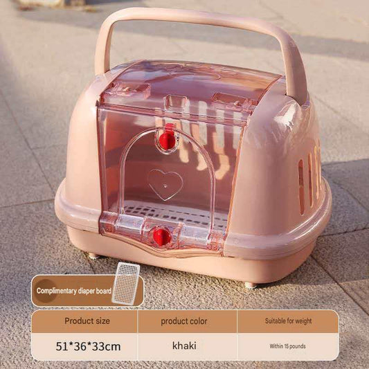 Pet Car Travel Carrier: Breathable Universal Car-Mounted Pet Carrier - CatebyPets