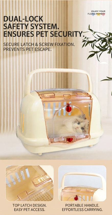 Pet Car Travel Carrier: Breathable Universal Car-Mounted Pet Carrier - CatebyPets