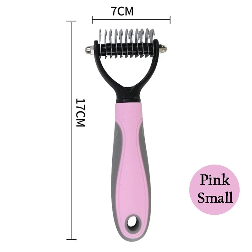 Professional Pet Deshedding Brush Grooming Shedding Supplies - CatebyPets