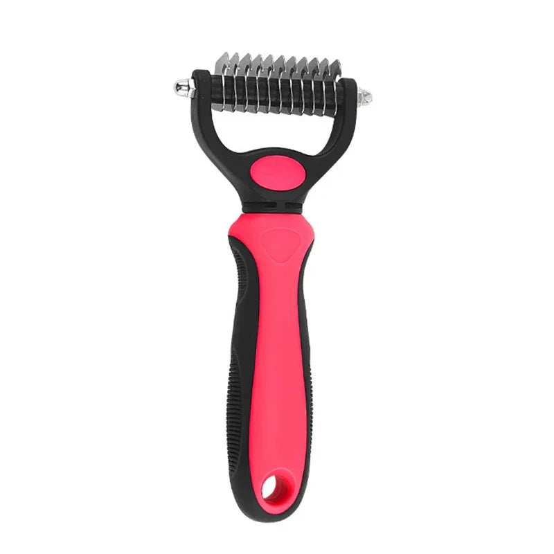Professional Pet Deshedding Brush Grooming Shedding Supplies - CatebyPets