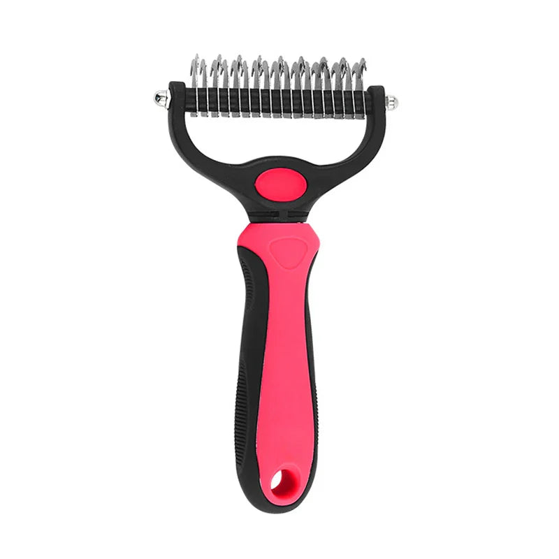 Professional Pet Deshedding Brush Grooming Shedding Supplies - CatebyPets