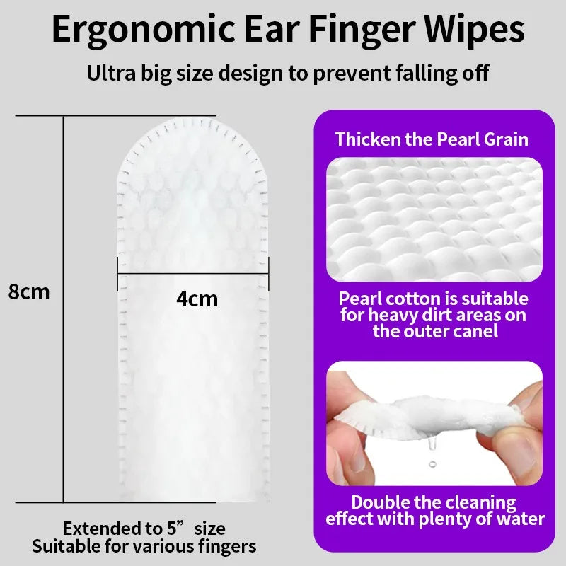 Pet cleaning products  Ear cleaning wipes  Ear care fingertips  Ear mite removal  Cat and dog ear cleaning pet products - CatebyPets