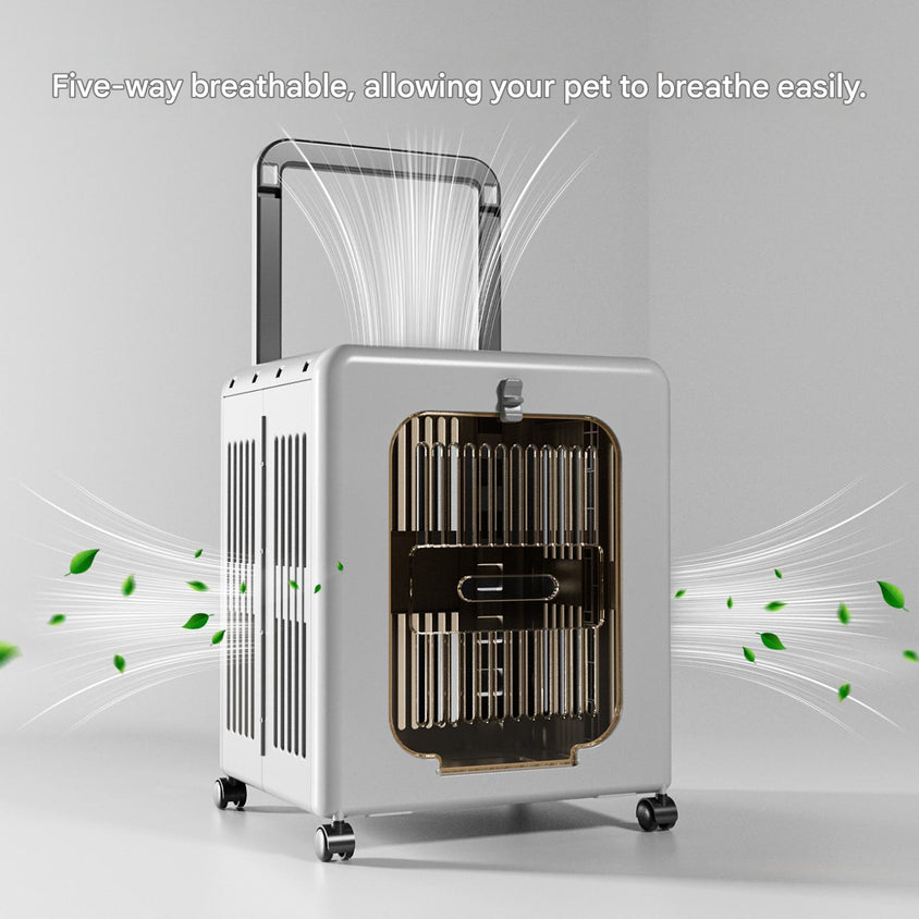 Pet Travel Carrier With Wheels: Foldable Rolling Case For Pets - CatebyPets
