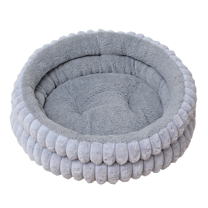 Cozy Plush Velvet Bed Makes: Luxury Decorative Set - CatebyPets