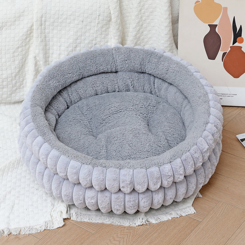 Cozy Plush Velvet Bed Makes: Luxury Decorative Set - CatebyPets