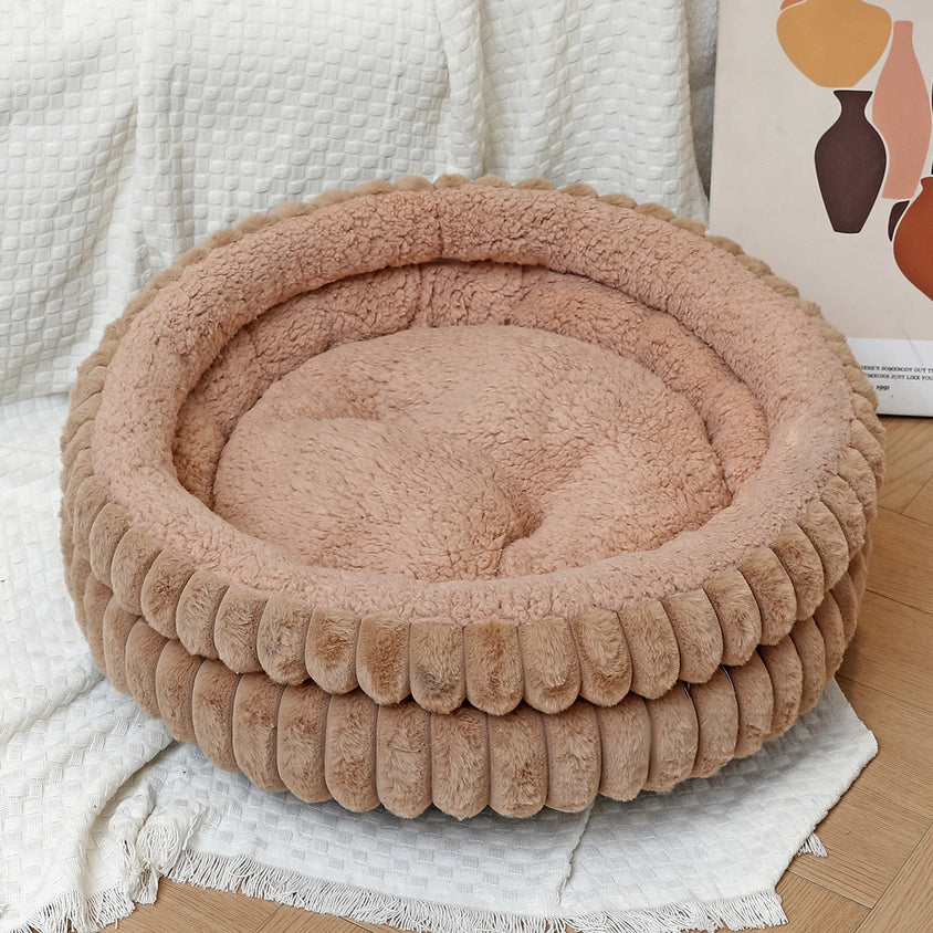 Cozy Plush Velvet Bed Makes: Luxury Decorative Set - CatebyPets