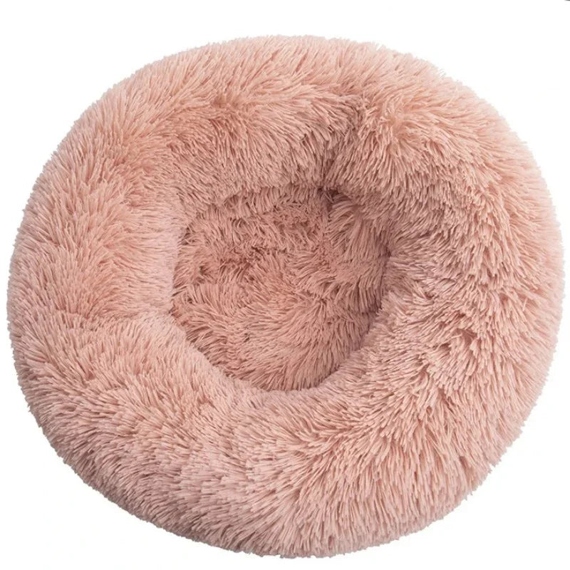 40-90cm 6 Sizes Round Pet Bed for Large Dog Bed Super Soft Cat Bed Plush Dog House for Medium Dog House Winter Warm Sleeping - CatebyPets