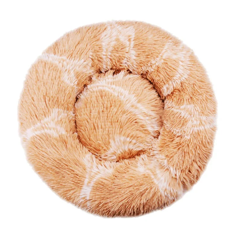 40-90cm 6 Sizes Round Pet Bed for Large Dog Bed Super Soft Cat Bed Plush Dog House for Medium Dog House Winter Warm Sleeping - CatebyPets